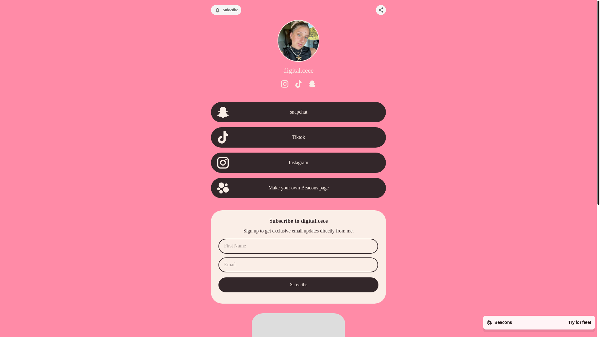 website screenshot of https://digitalcece.store/