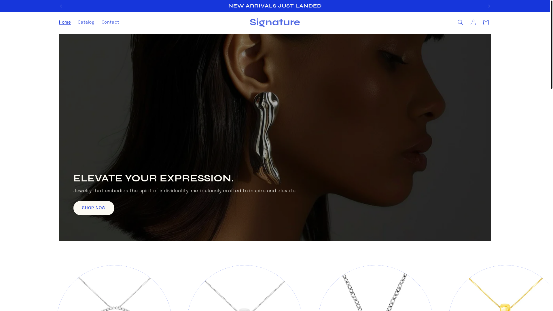 website screenshot of https://truesignature.shop/