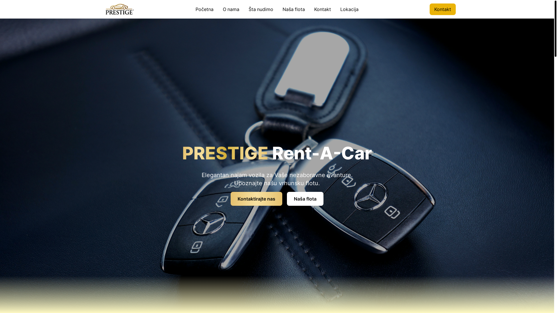 website screenshot of https://prestige-rent-a-car-agency.pages.dev/