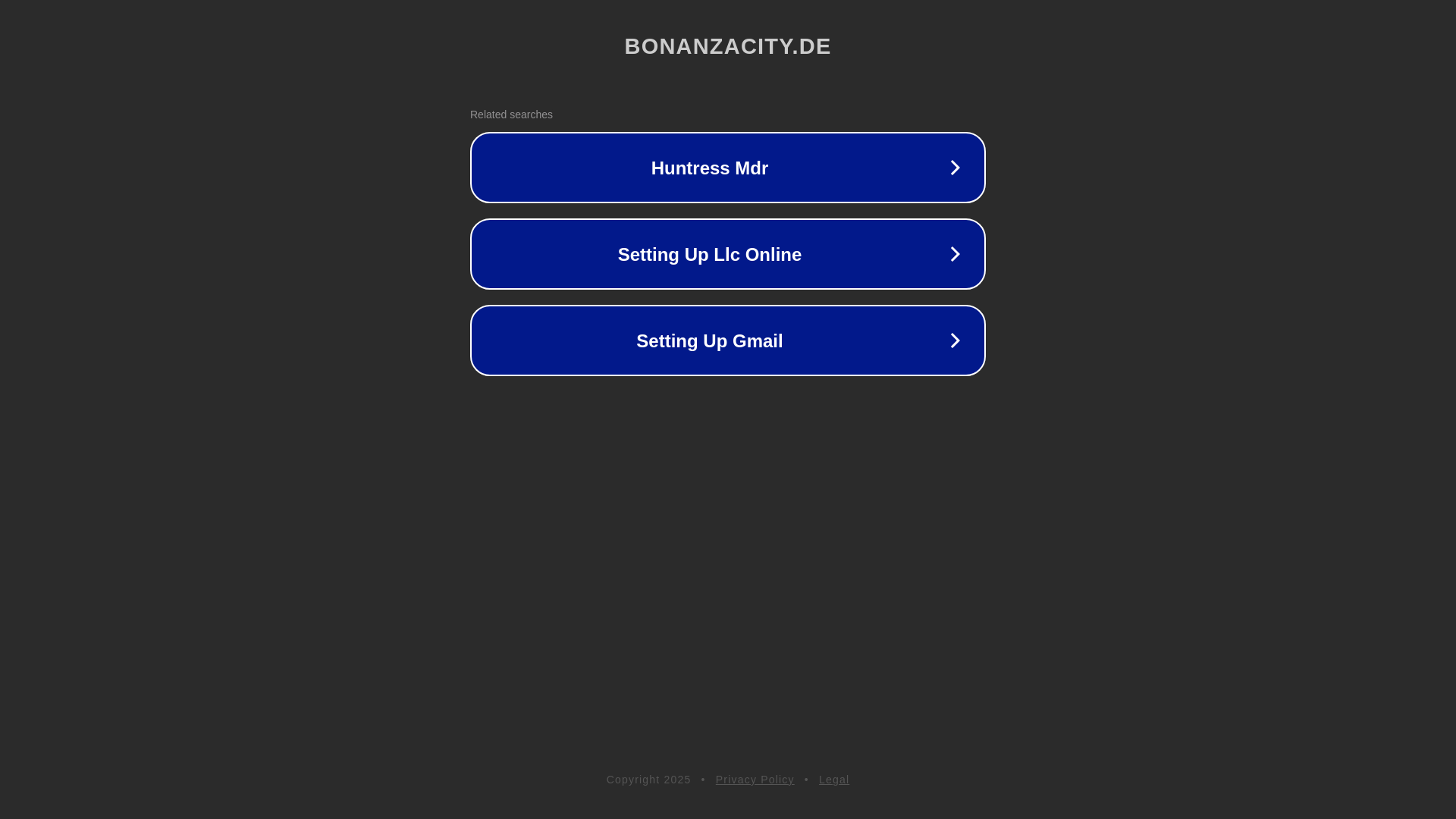 website screenshot of https://bonanzacity.de/