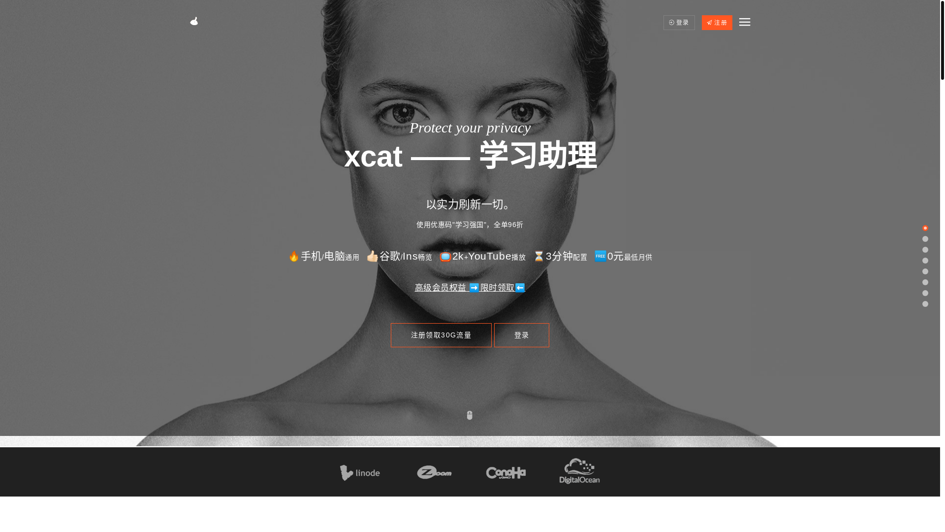website screenshot of https://xcat007.com/