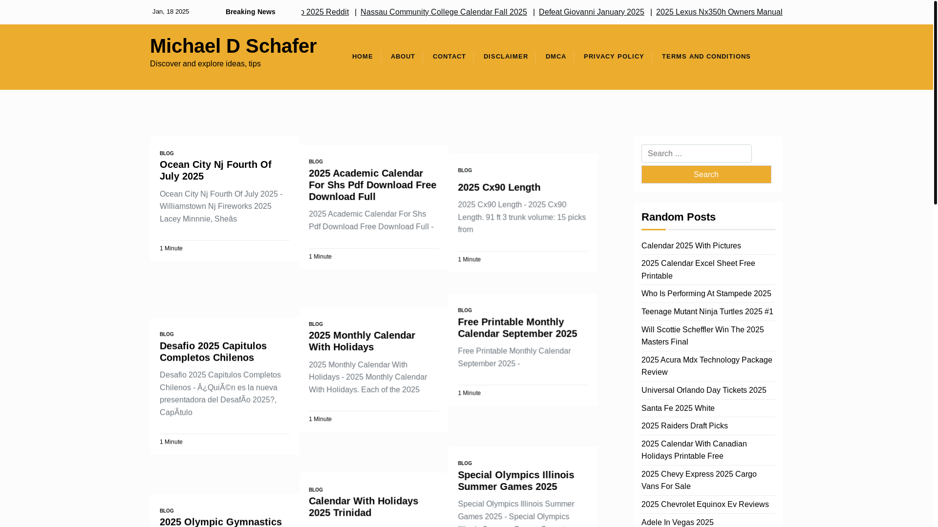 website screenshot of https://michaeldschafer.pages.dev/