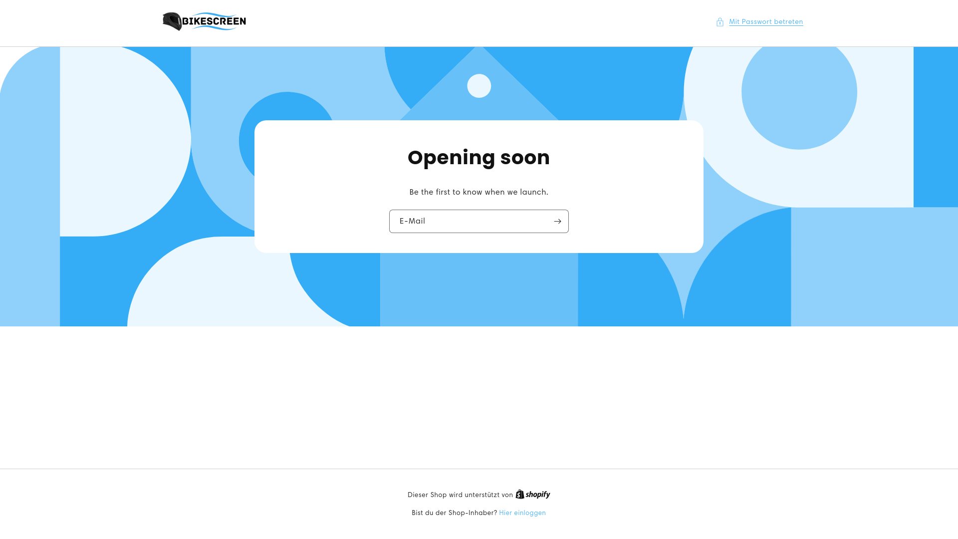 website screenshot of https://bike-screen.com/