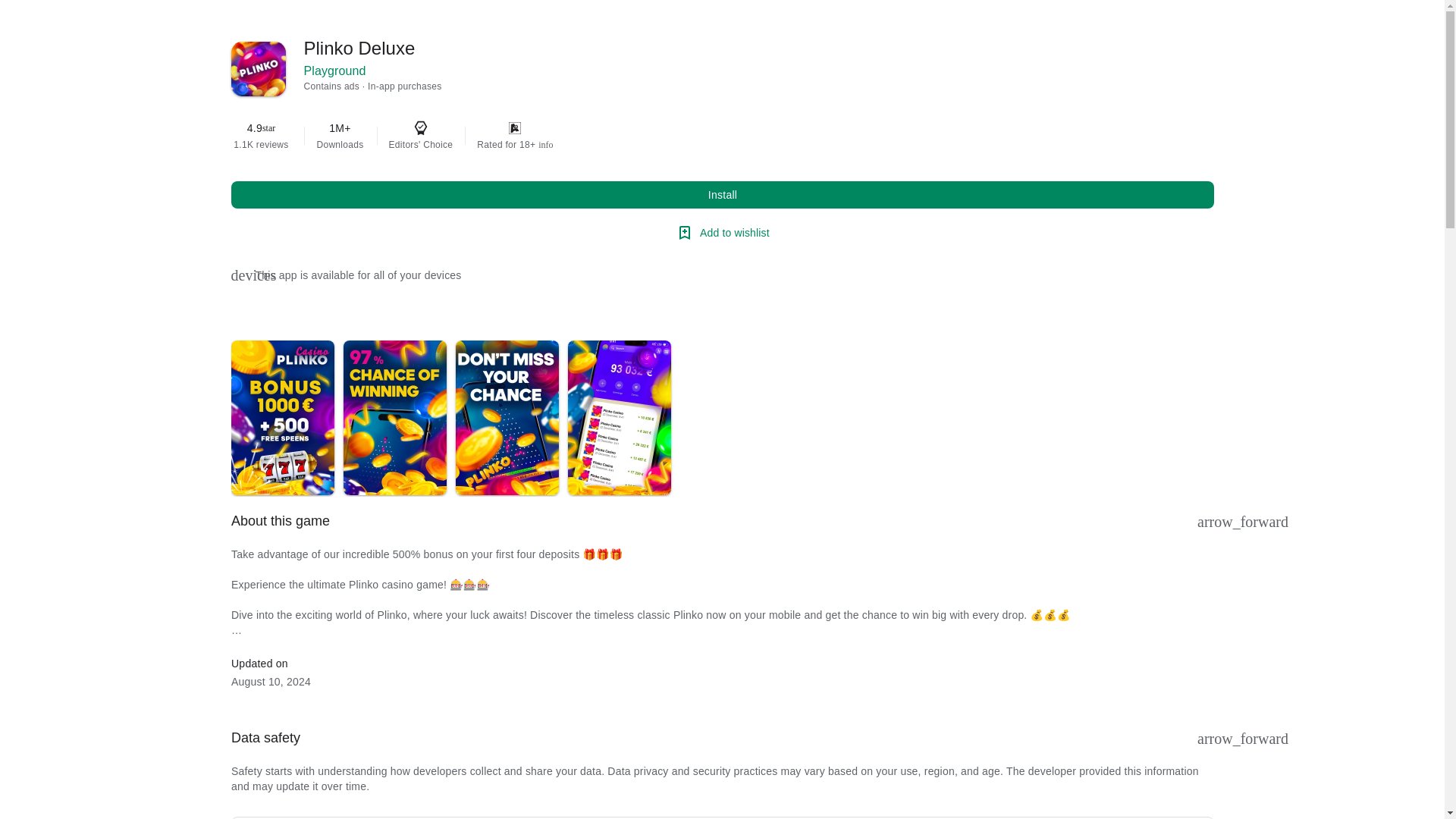 website screenshot of https://croatiaplinko.life/