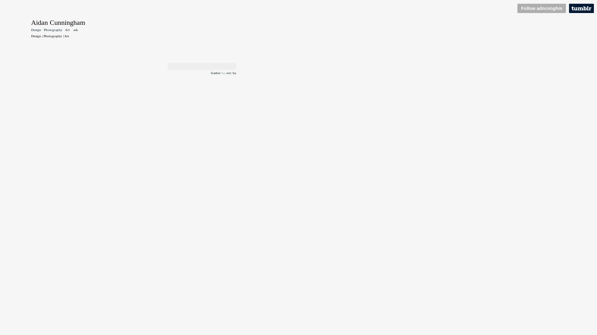 website screenshot of https://adncnnghm.art/