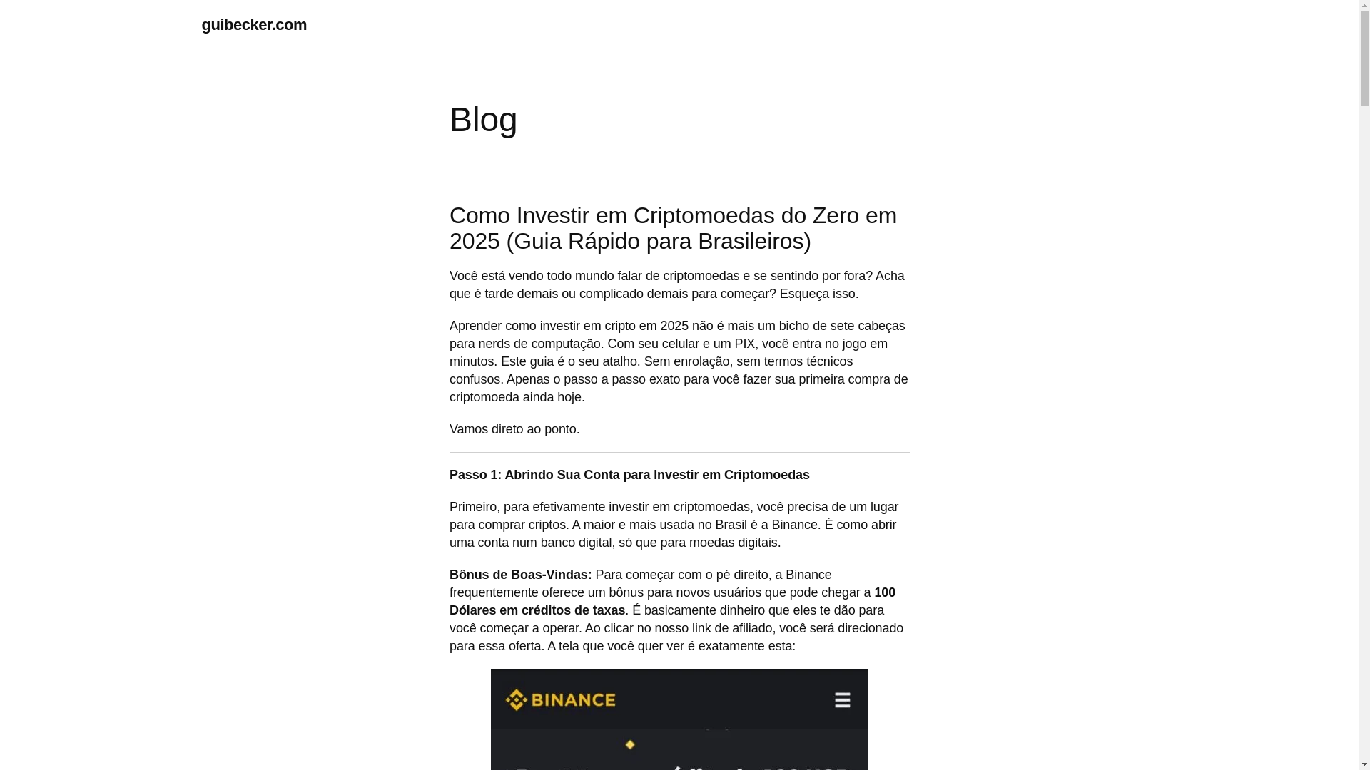 website screenshot of https://guibecker.com/