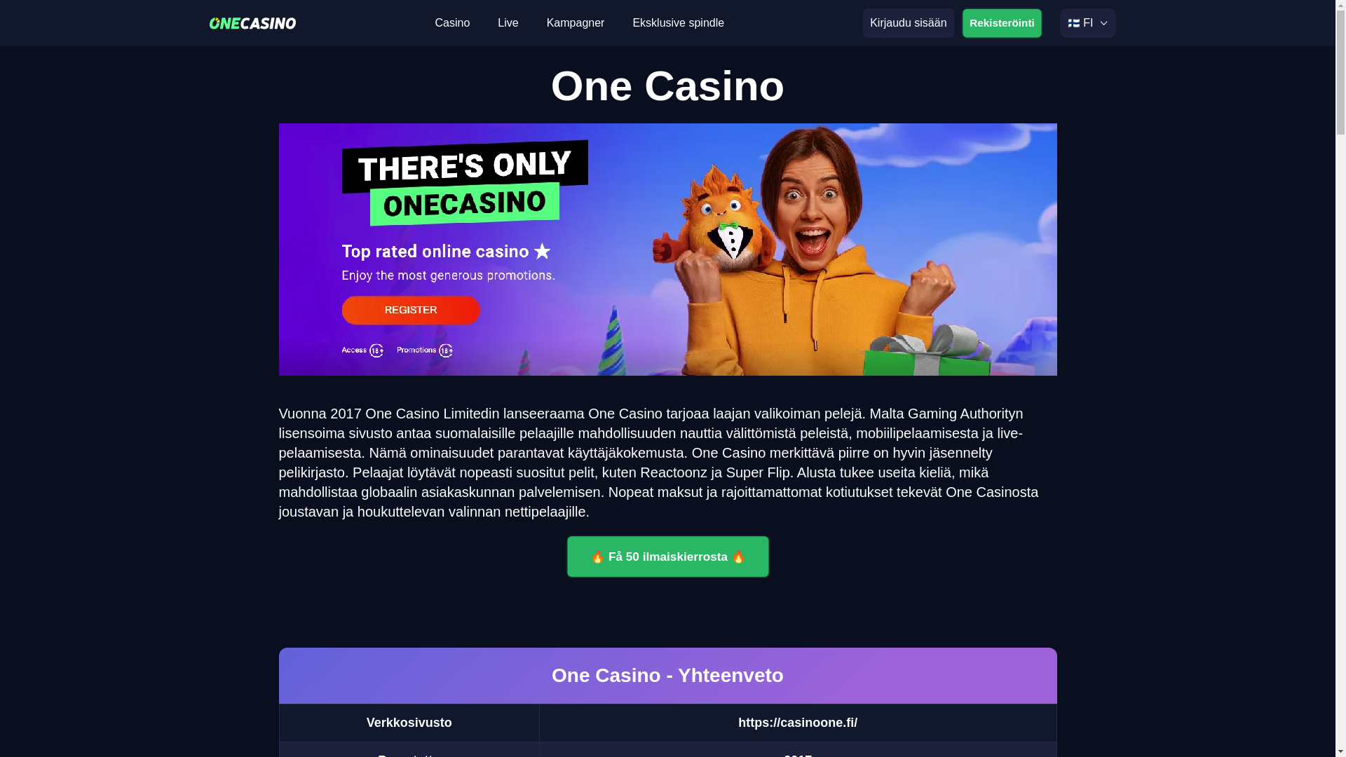 website screenshot of https://casinoone-fi-1905.pages.dev/