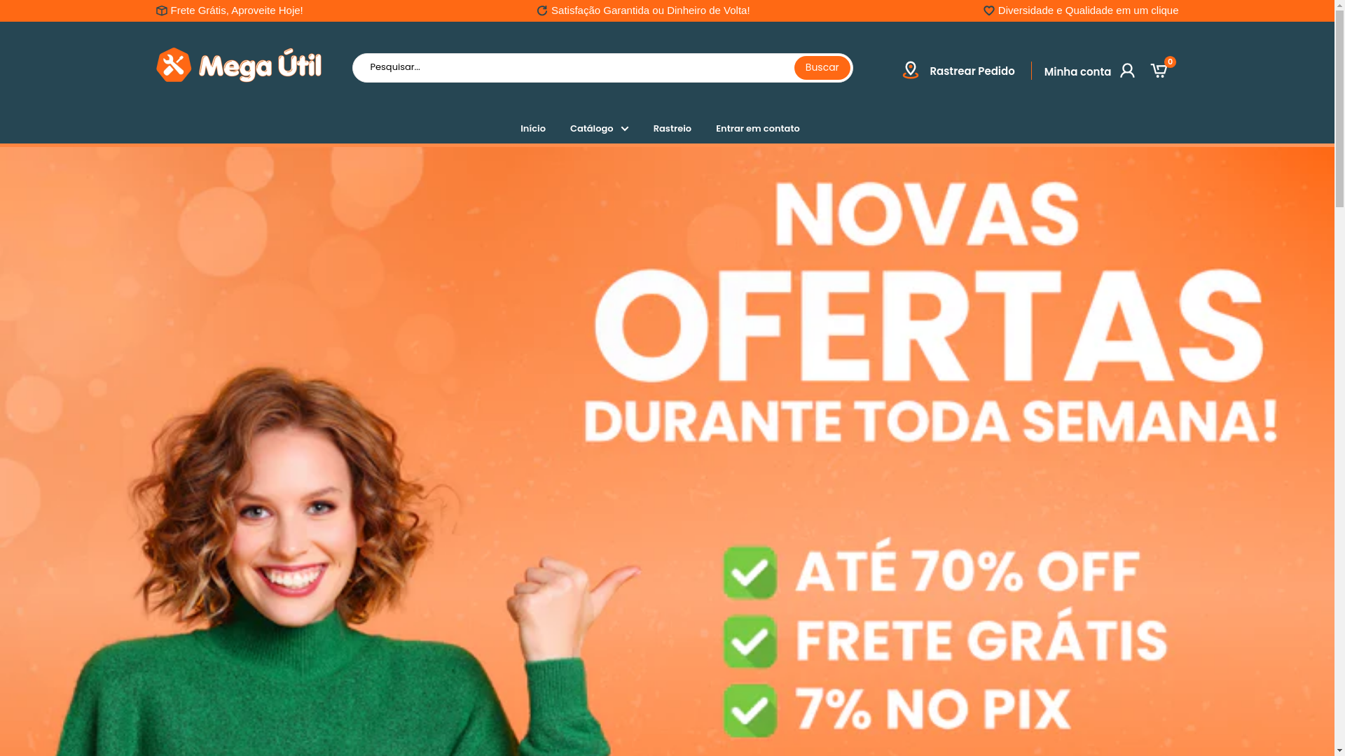 website screenshot of https://lojasmegautilbrasill.shop/