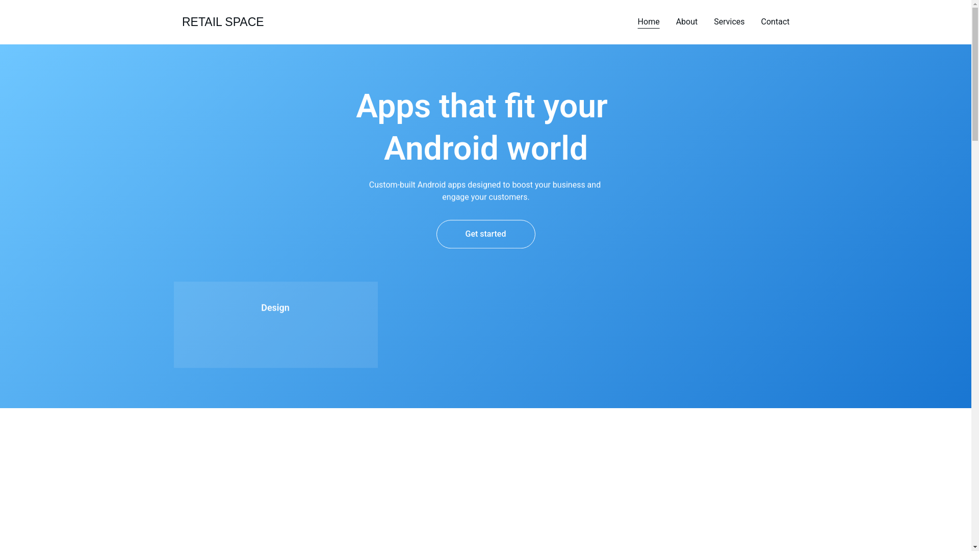 website screenshot of https://retail-space.agency/