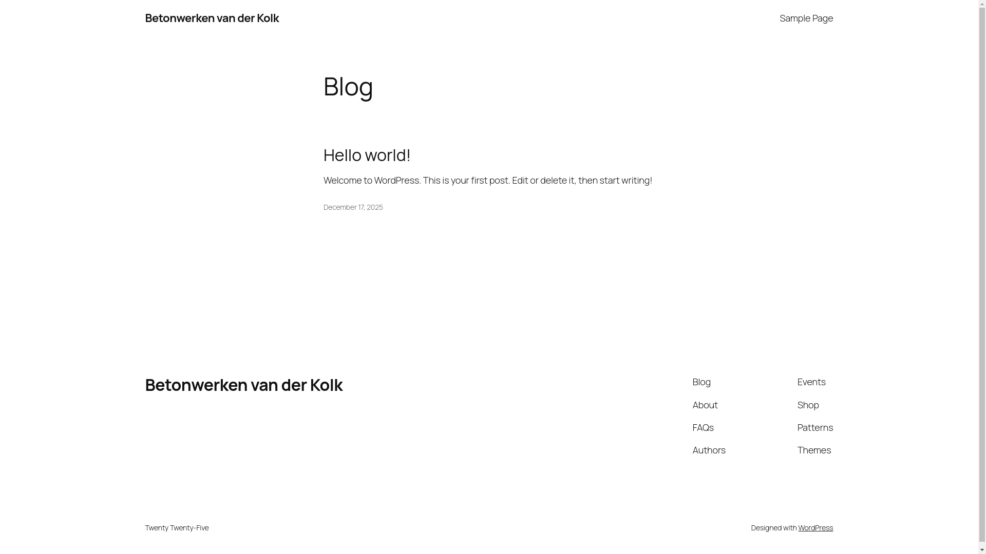 website screenshot of https://betonwerkenvanderkolk.nl/