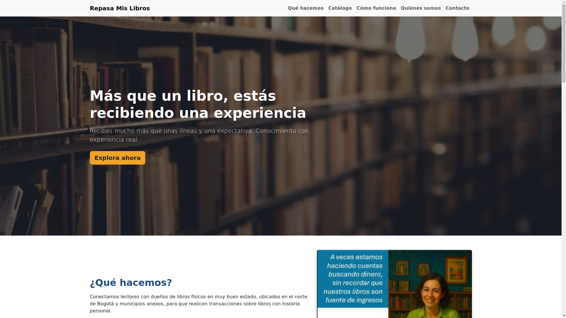 website screenshot of https://repasamislibros-web.pages.dev/