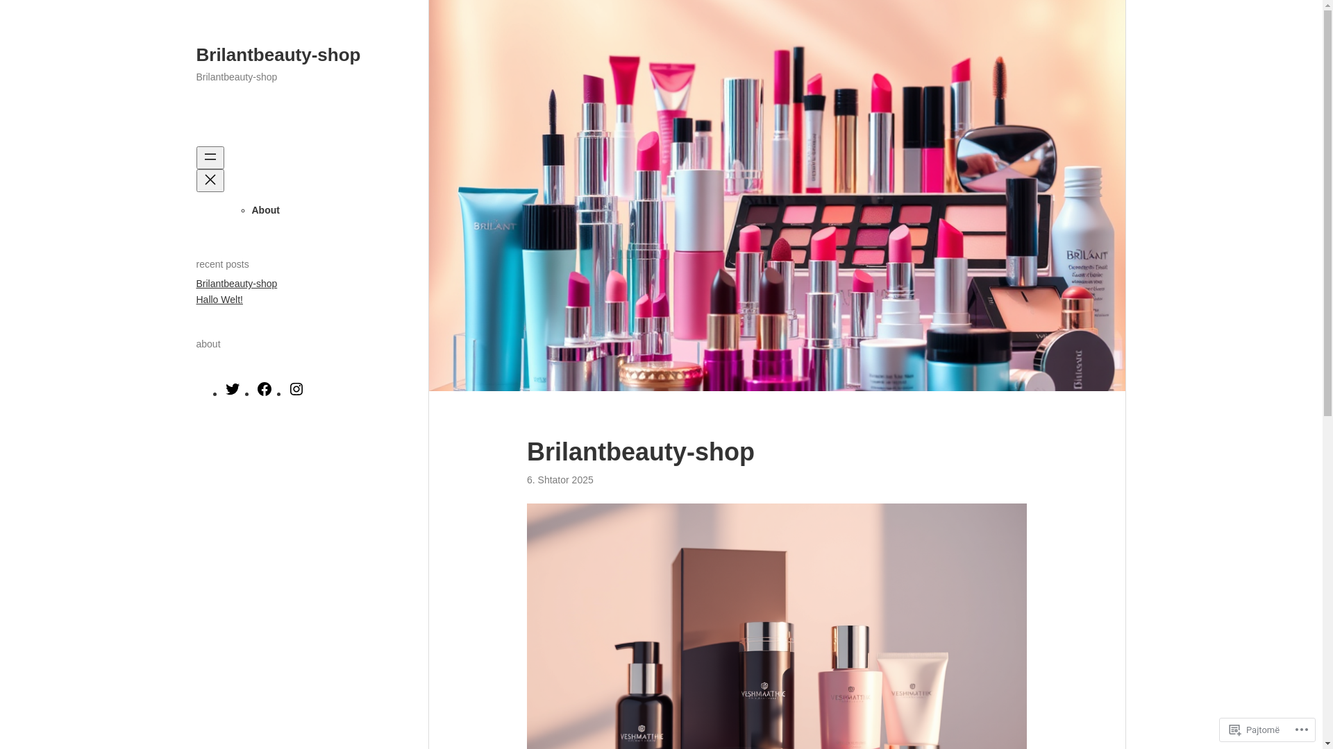 website screenshot of https://brilantbeauty.shop/