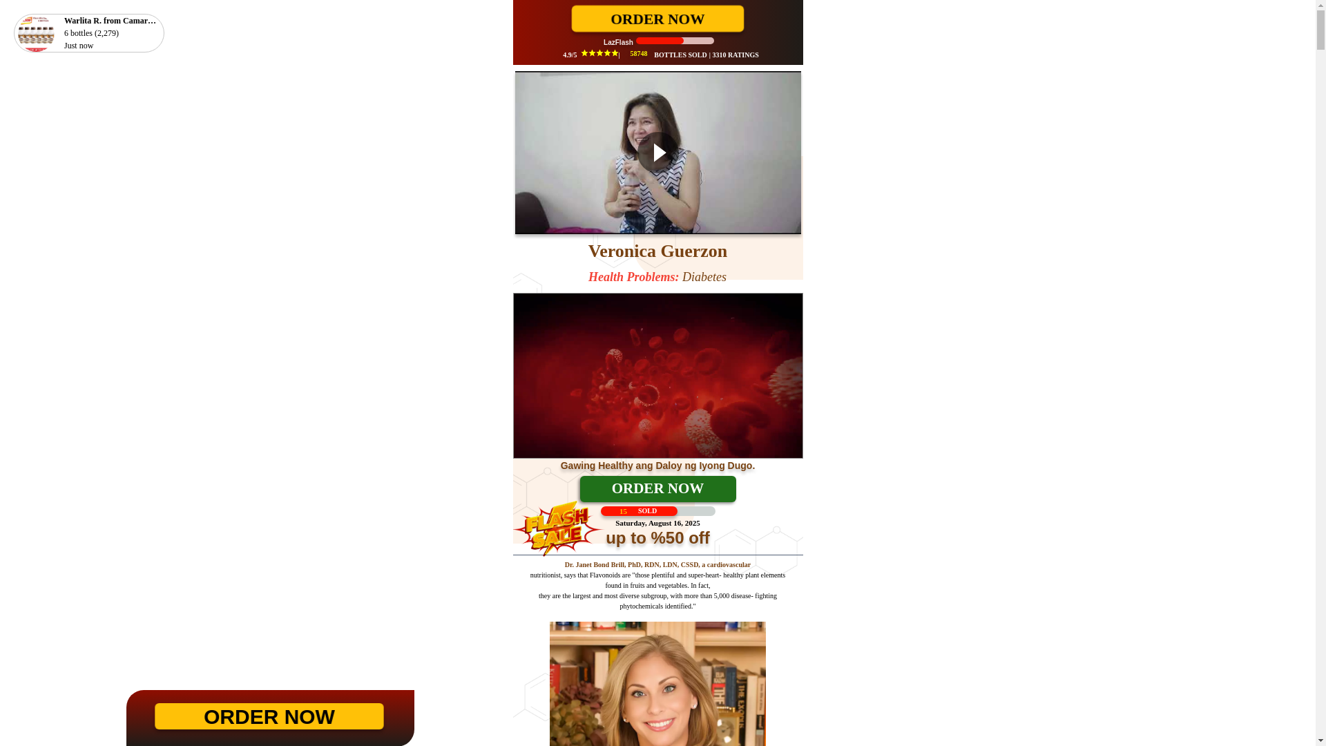 website screenshot of https://flavomix-t1life.shop/