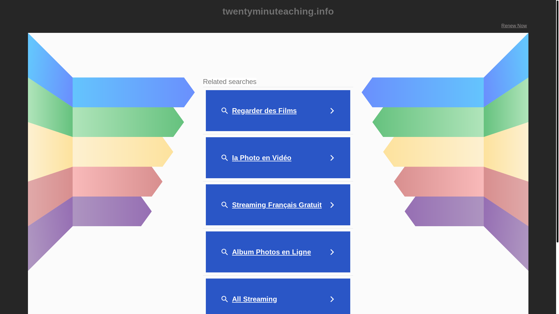 website screenshot of https://twentyminuteaching.info/