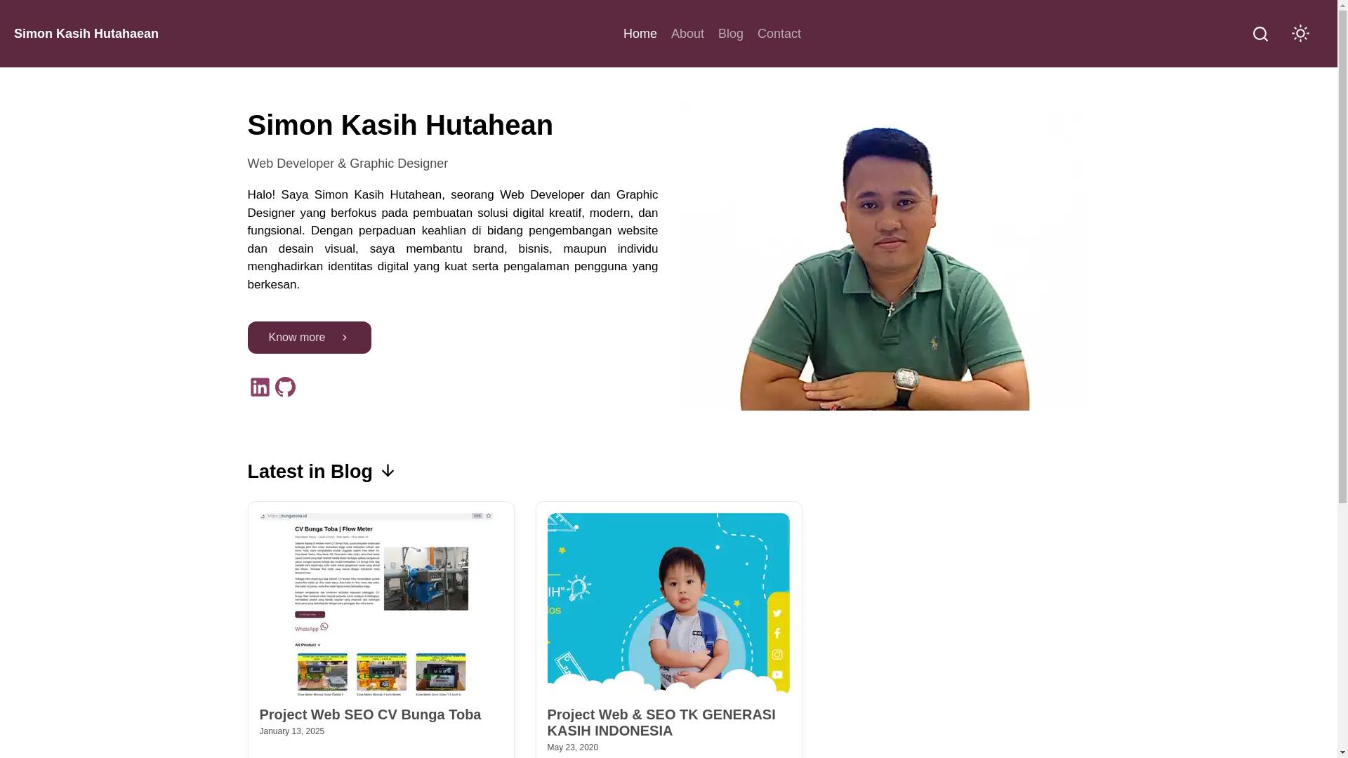 website screenshot of https://simonhutahaean.online/