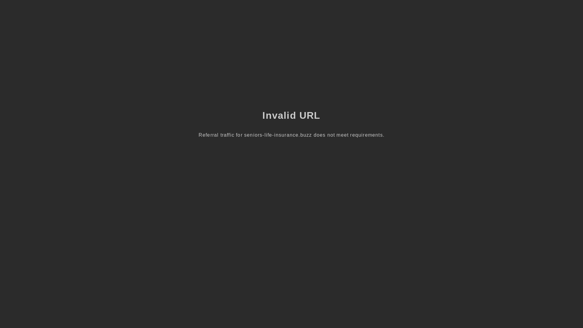 website screenshot of https://seniors-life-insurance.buzz/