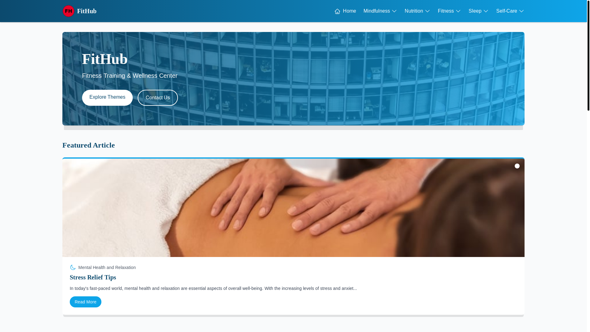 website screenshot of https://fitnessadvancehub.club/