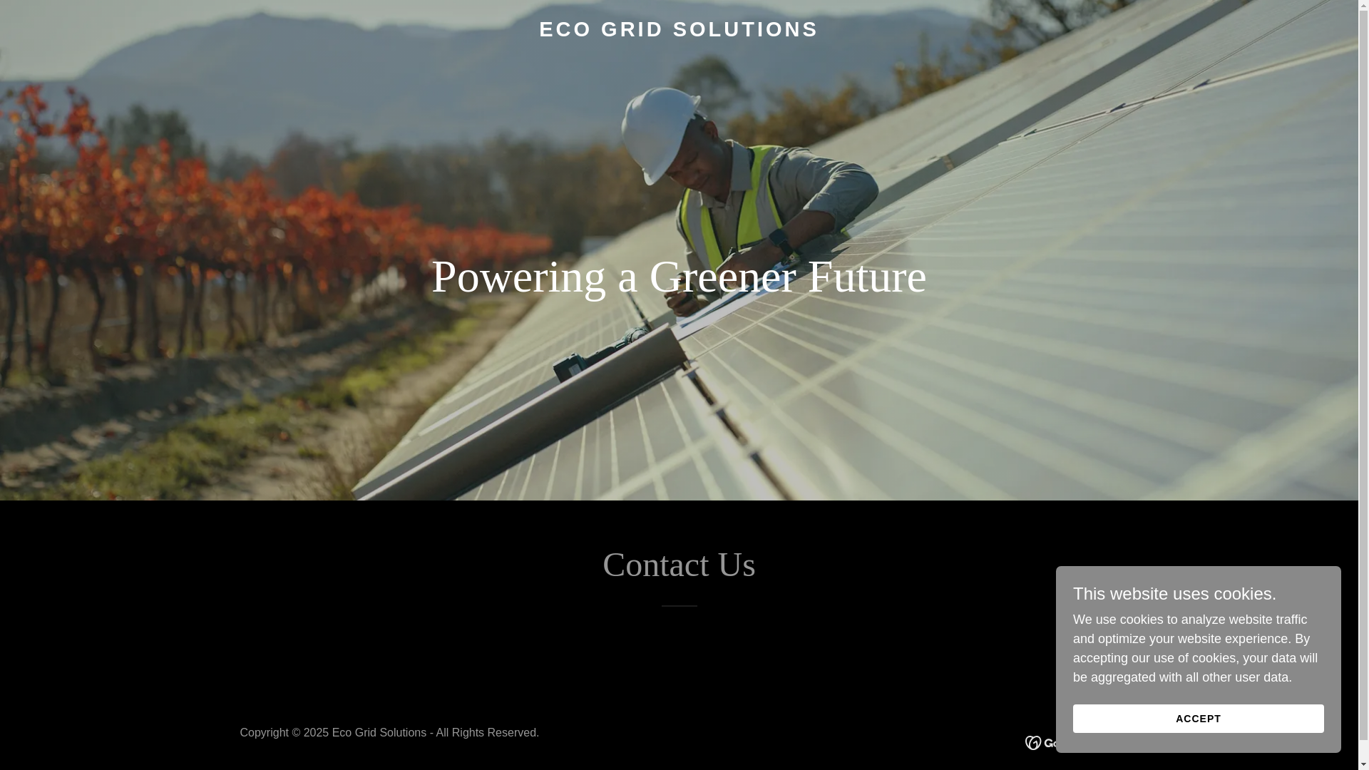 website screenshot of https://ecogridsolutions.co.za/