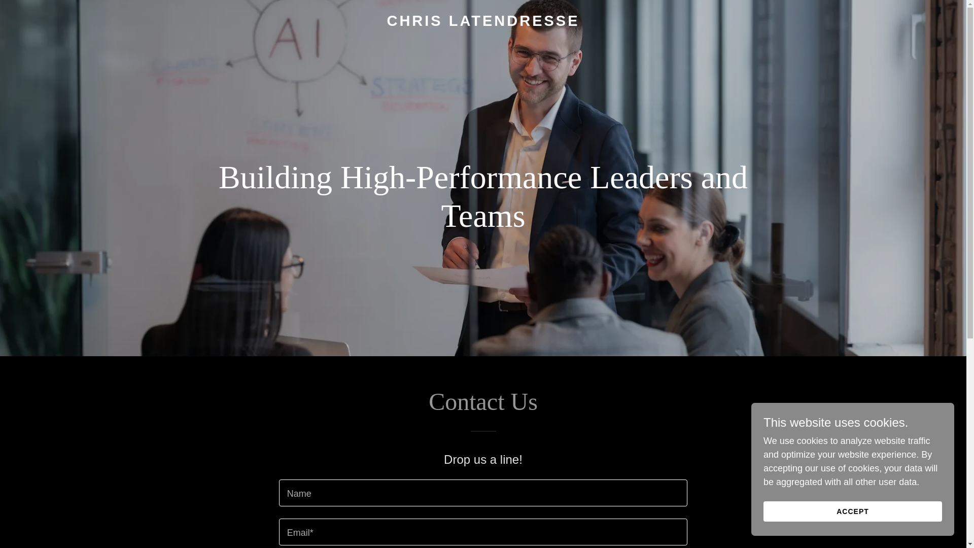 website screenshot of https://chrislatendresse.com/