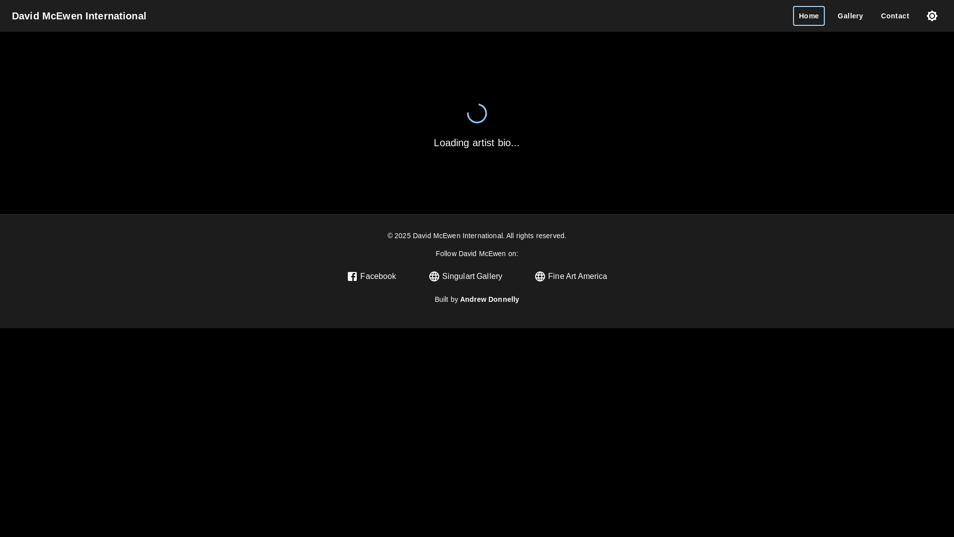 website screenshot of https://davidmceweninternational.ie/