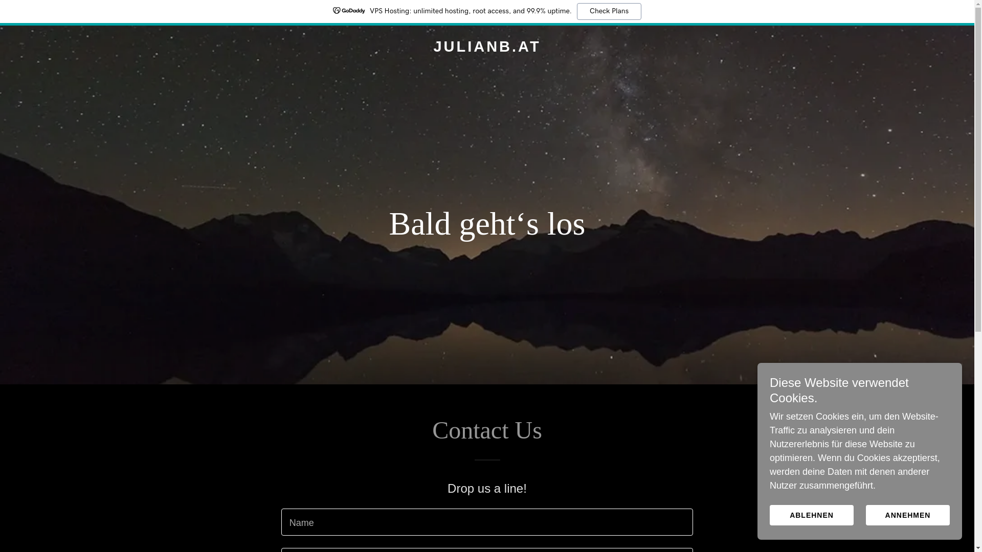 website screenshot of https://julianb.at/