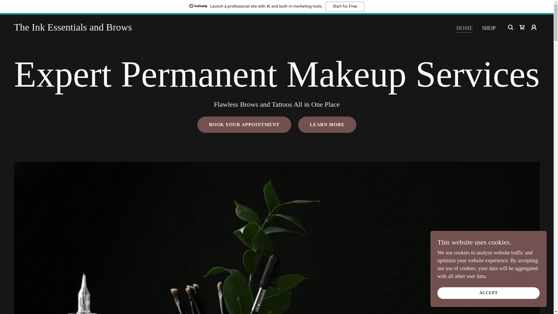 website screenshot of https://theinkessentials.com/