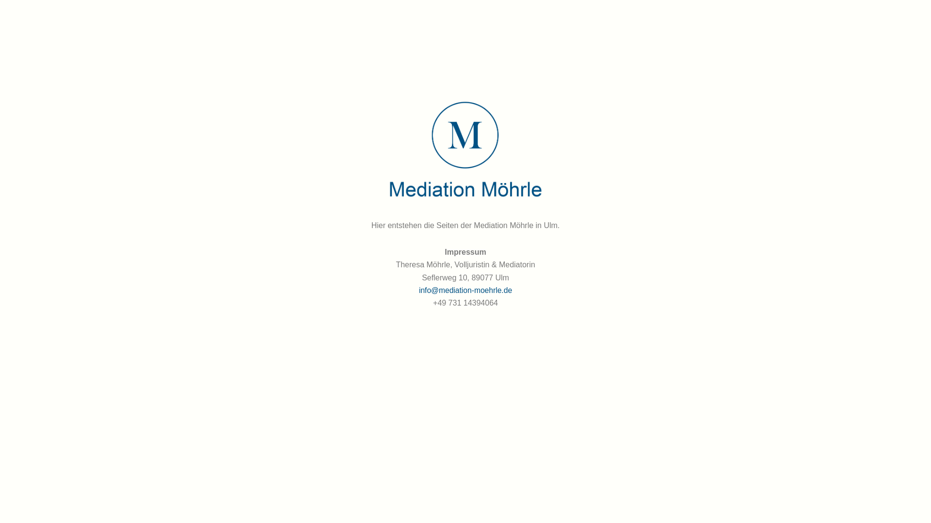 website screenshot of https://mediation-moehrle.de/