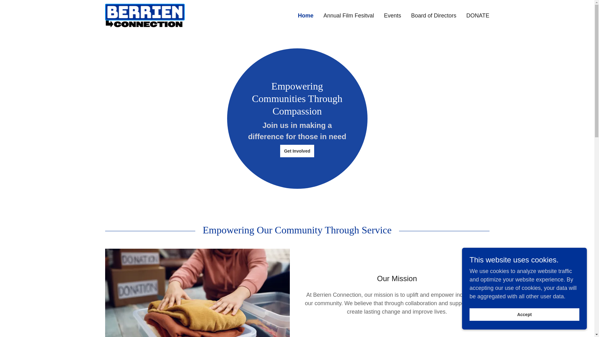 website screenshot of https://berrienconnection.com/
