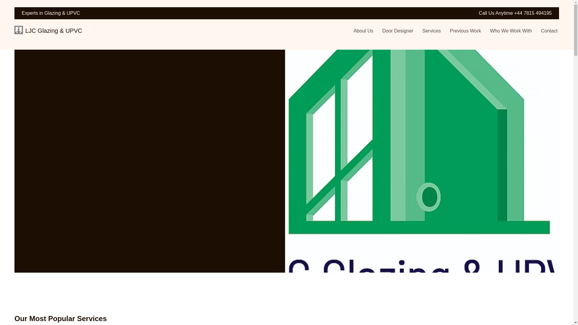 website screenshot of https://ljcglazingupvc.co.uk/