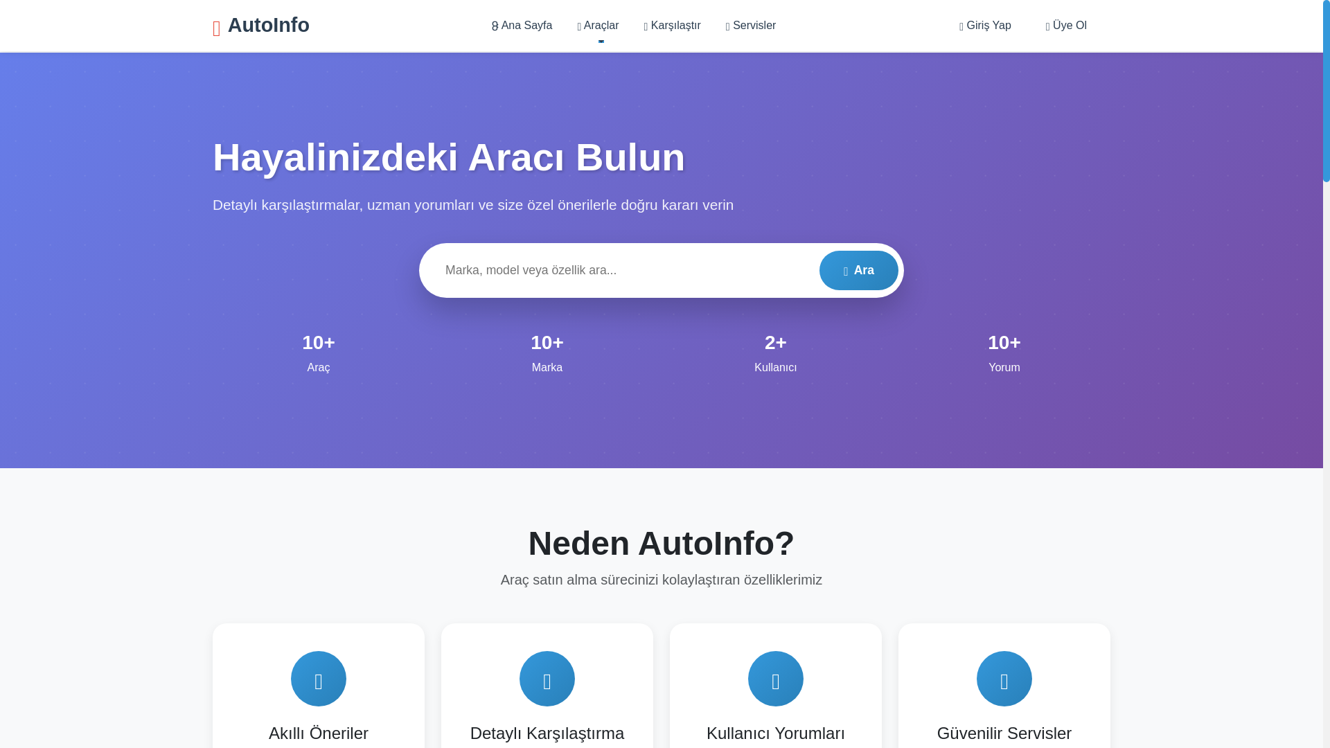 website screenshot of https://nasilaraba.tr/