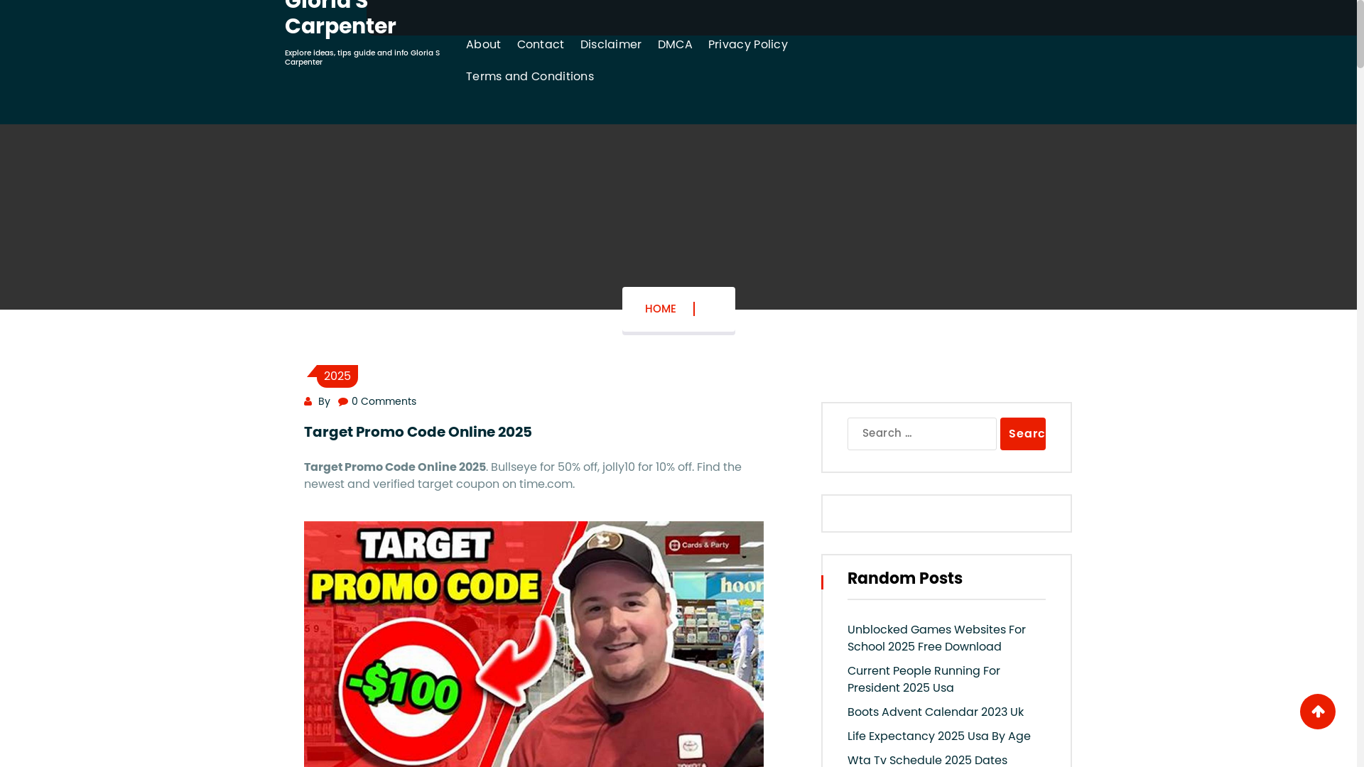 website screenshot of https://gloriascarpenterp.pages.dev/