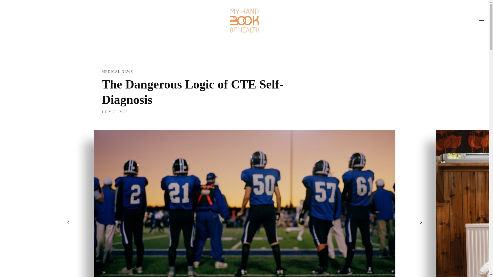 website screenshot of https://myhandbookofhealth.com/