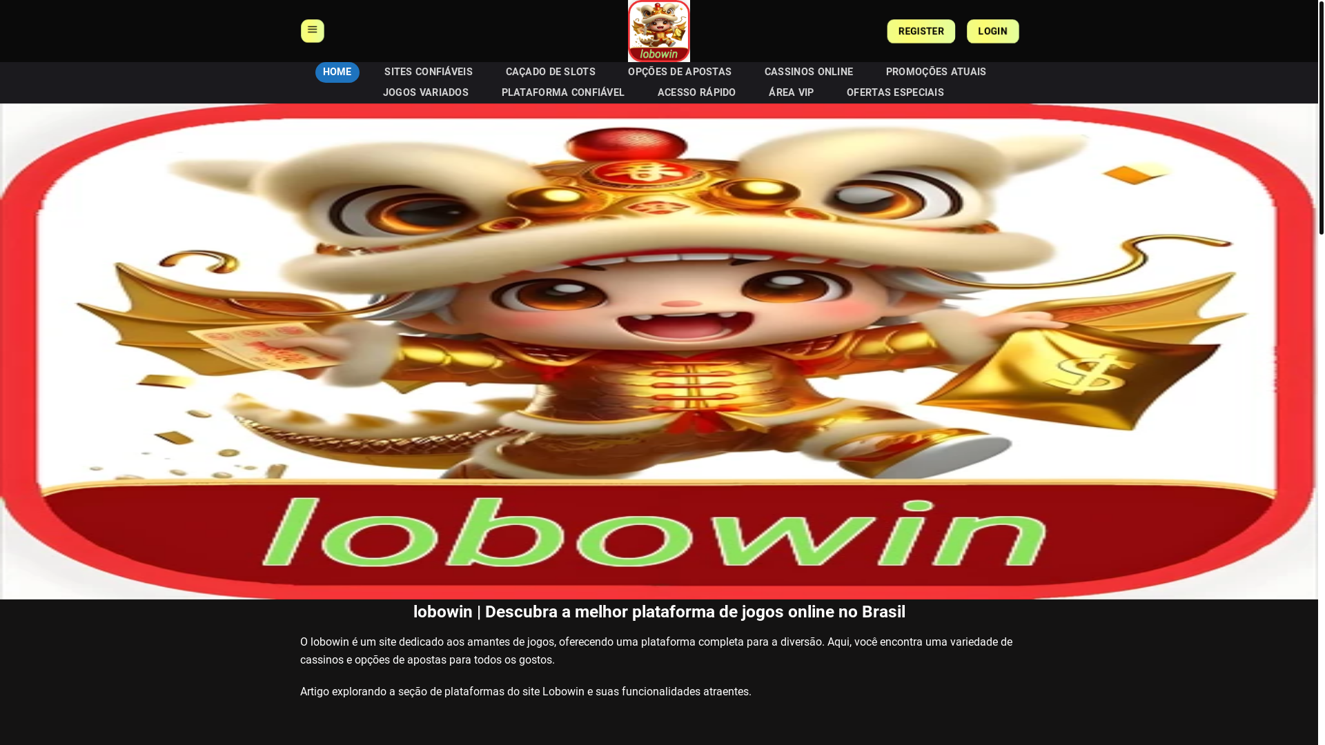 website screenshot of https://lobowin-com.com/