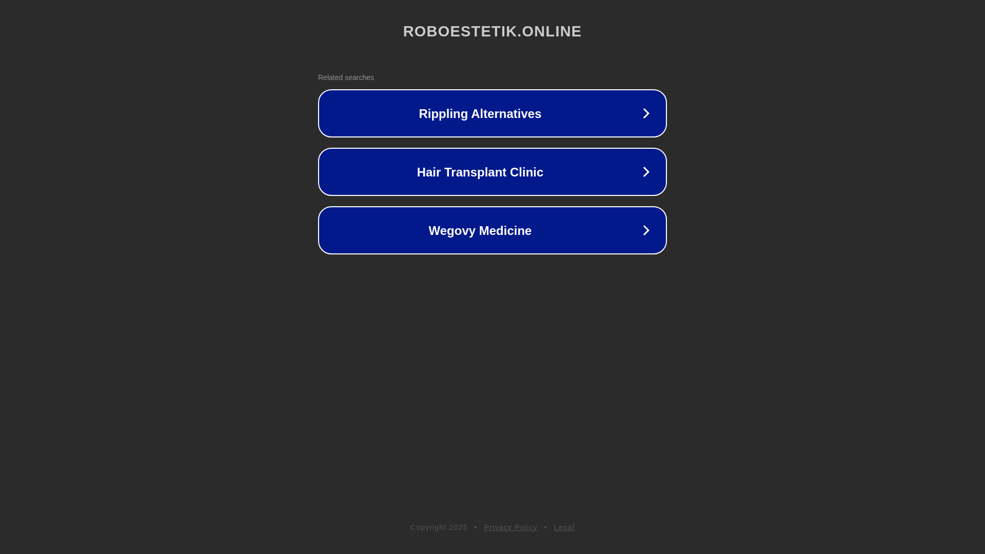 website screenshot of https://roboestetik.online/