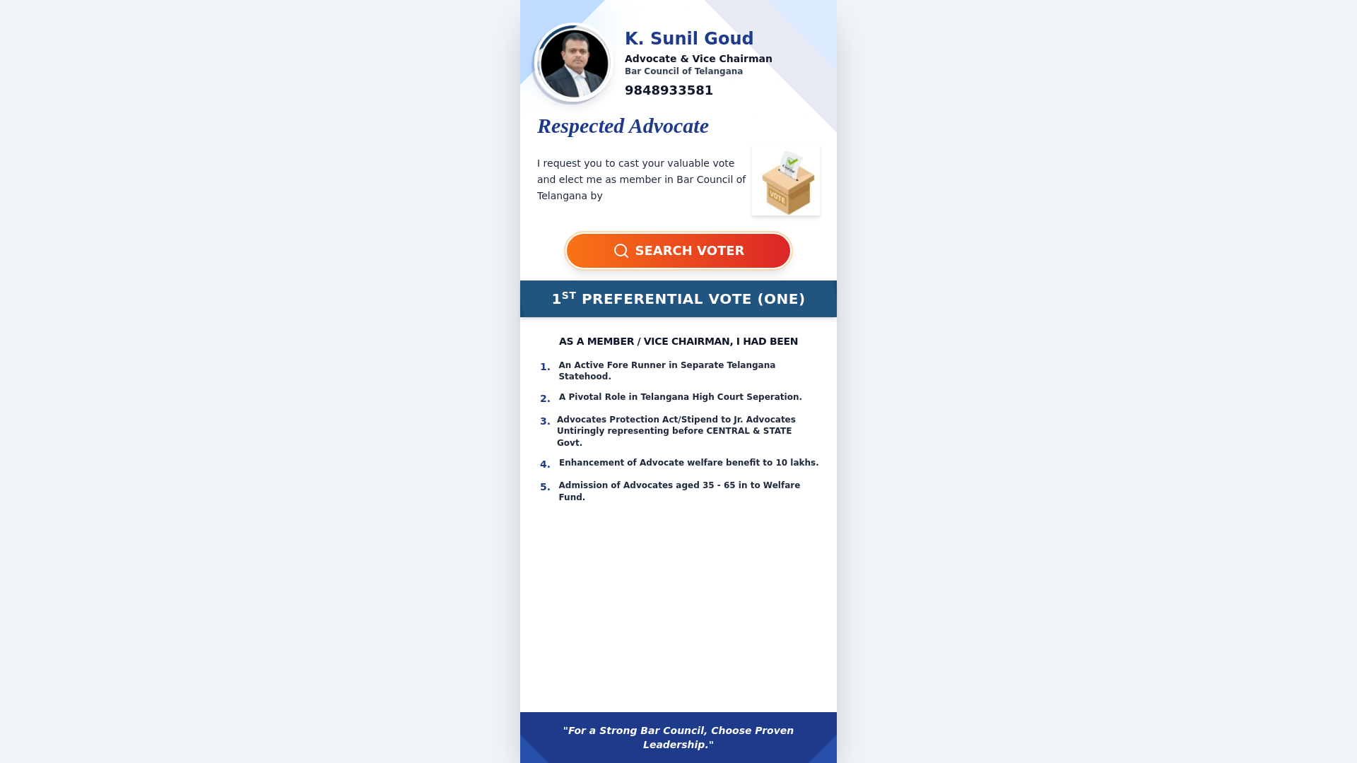 website screenshot of https://sunilgoudkuncha.com/
