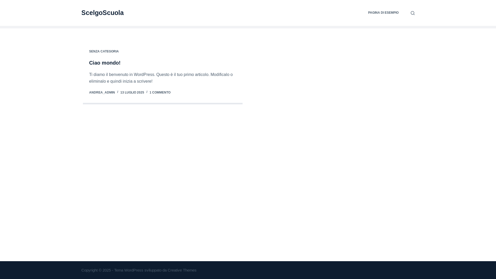 website screenshot of https://scelgoscuola.it/
