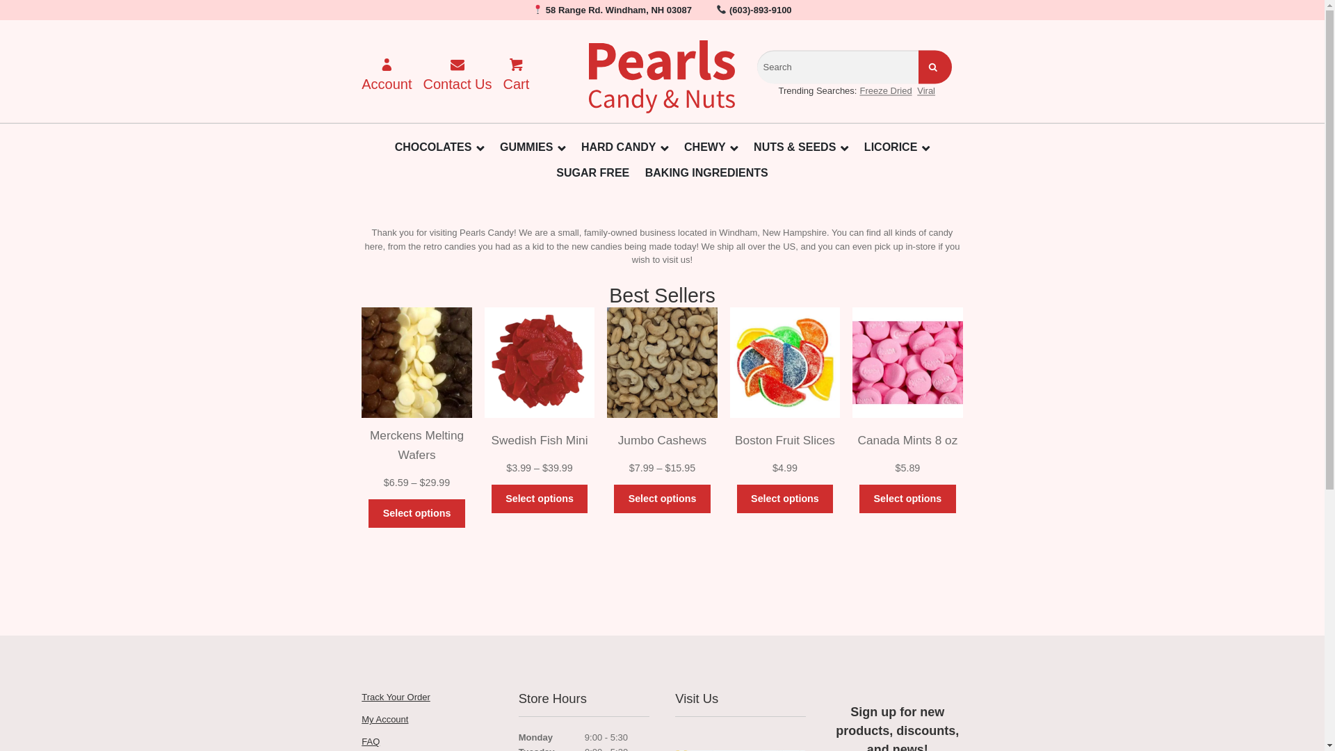 website screenshot of https://pearlscandy.com/