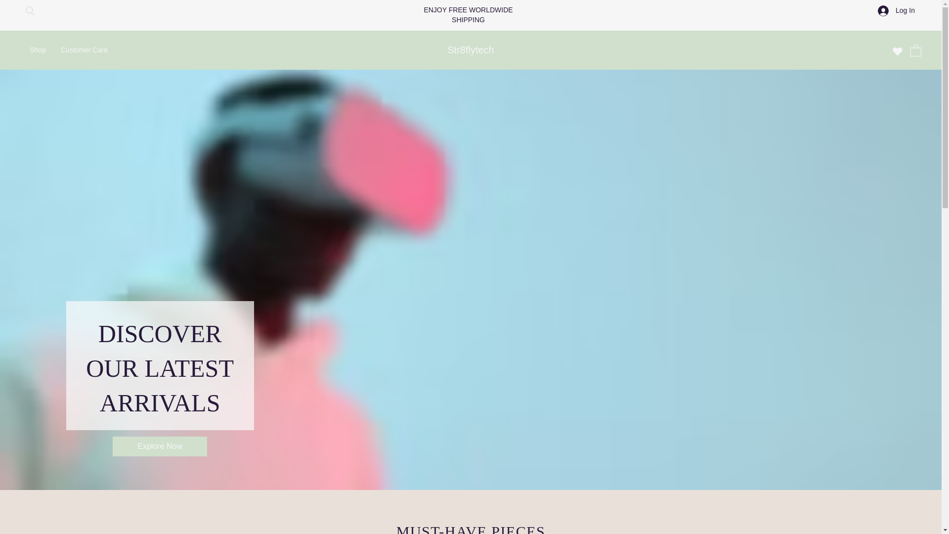 website screenshot of https://str8flytech.com/