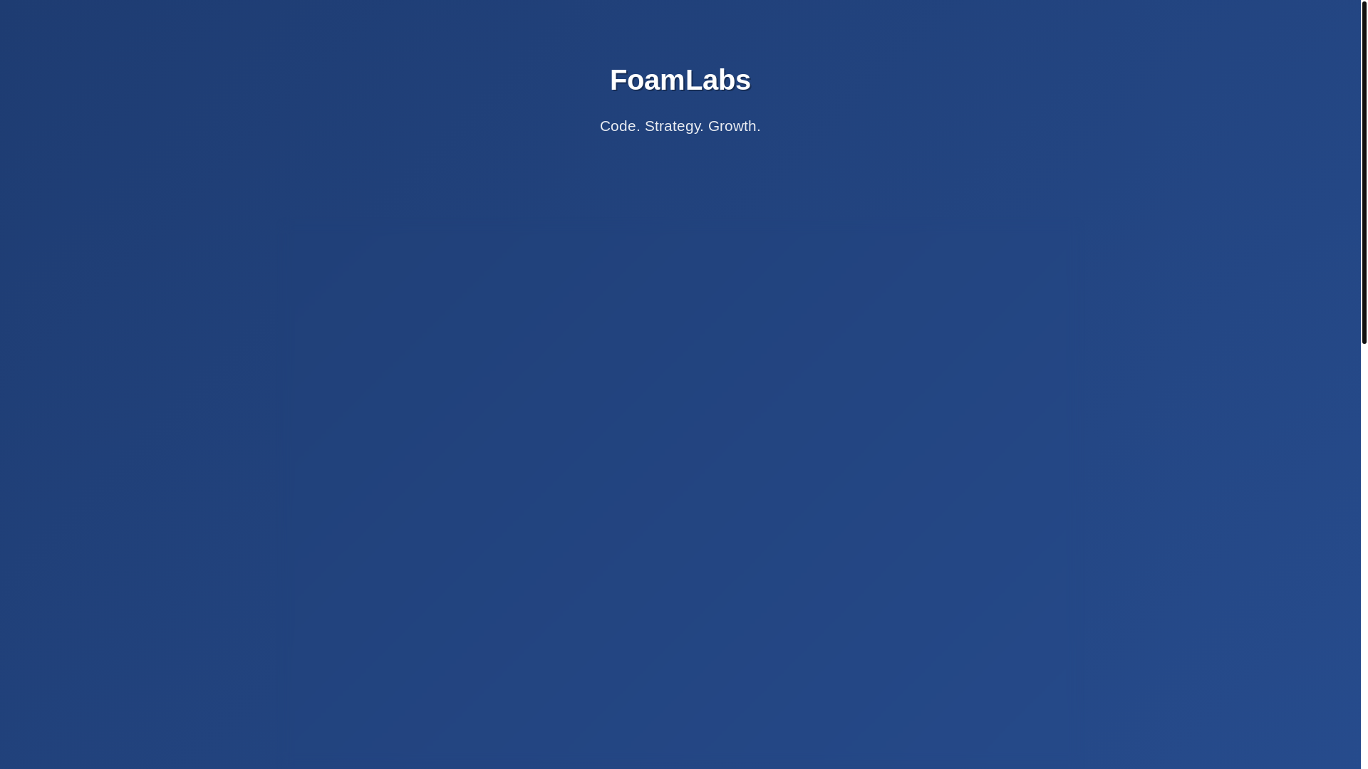 website screenshot of https://foamlabs-website.pages.dev/