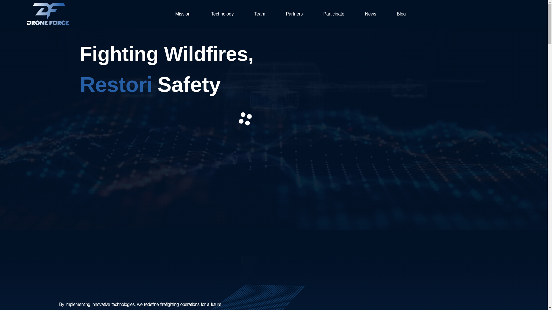 website screenshot of https://firefightingdrone.gr/