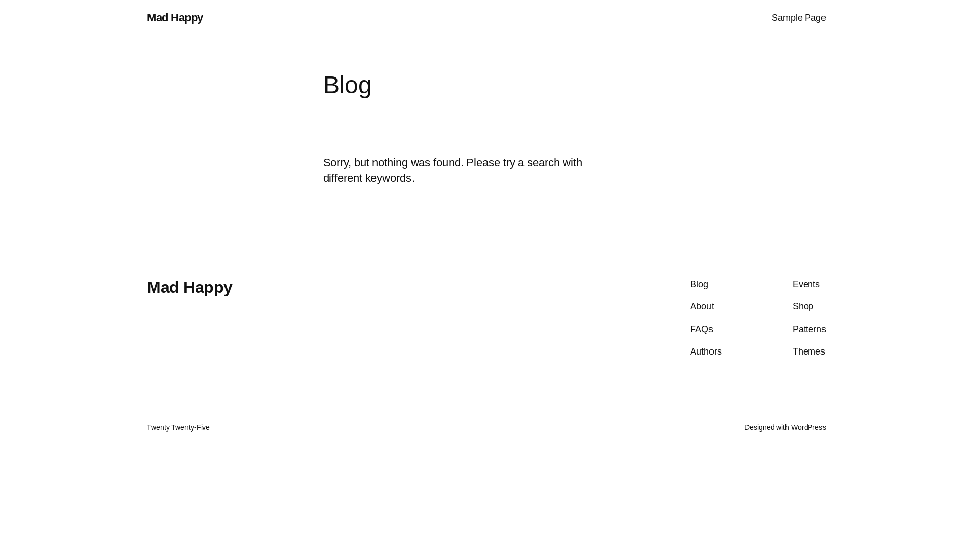 website screenshot of https://madhappystoreus.com/