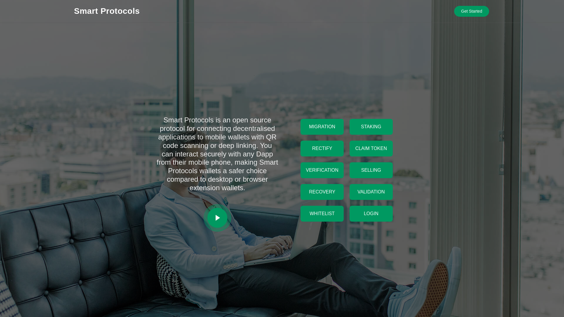 website screenshot of https://smartdapps-proctocols.pages.dev/