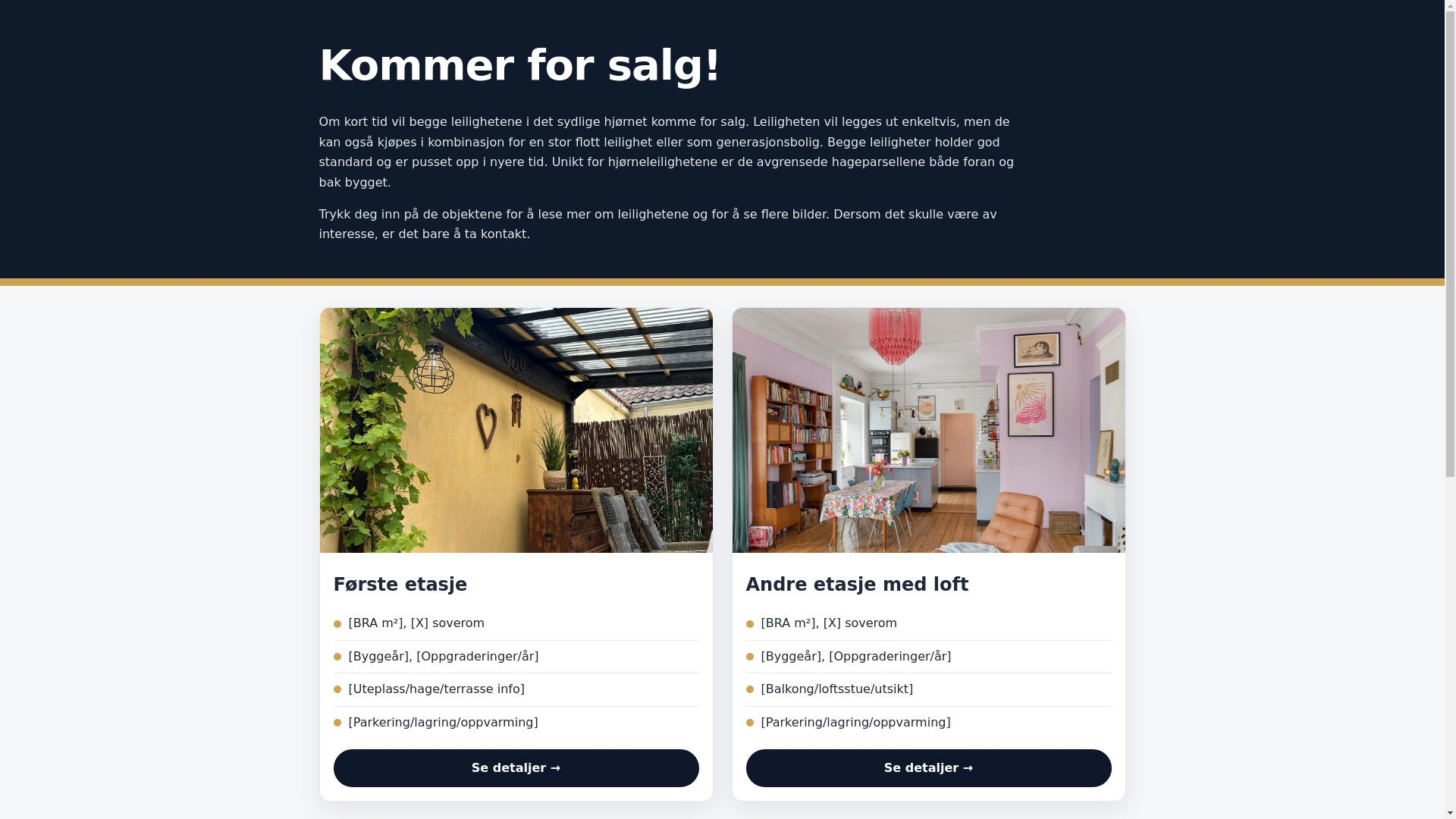 website screenshot of https://ovrevei13.no/