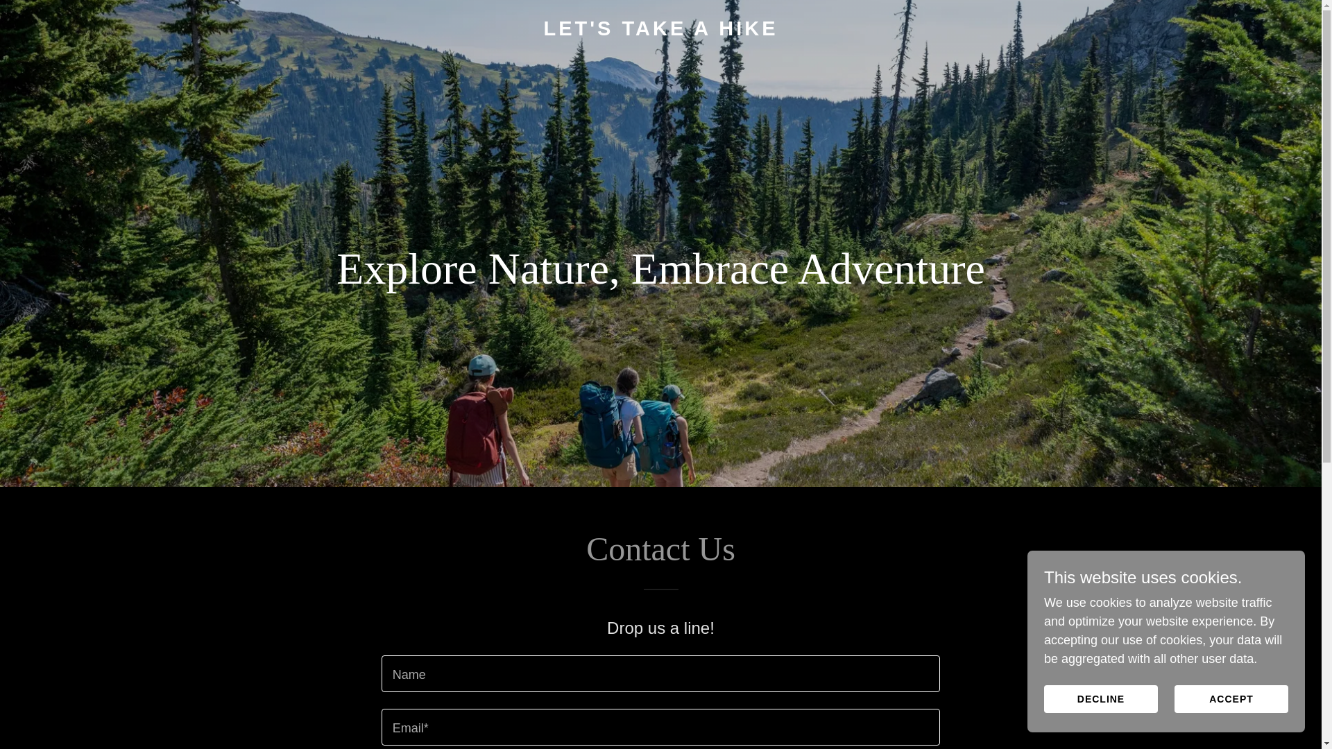 website screenshot of https://letstakeahike.co.uk/