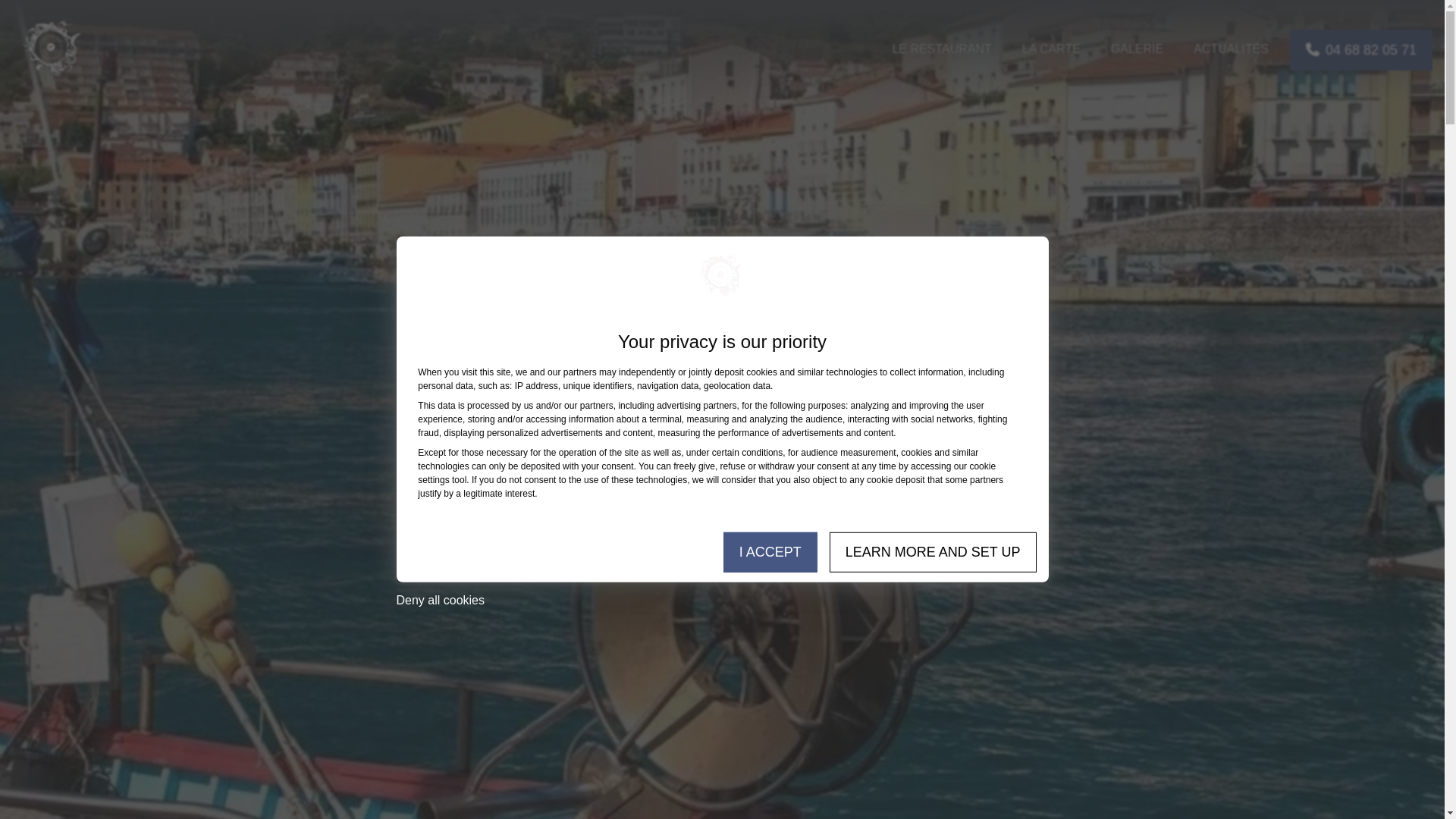 website screenshot of https://lacotevermeille66.com/
