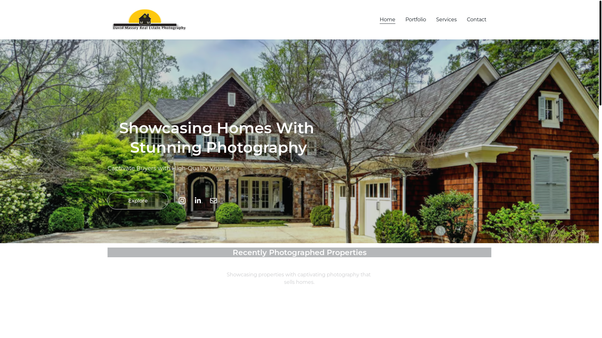 website screenshot of https://davidmasseyrealestatephotography.in/