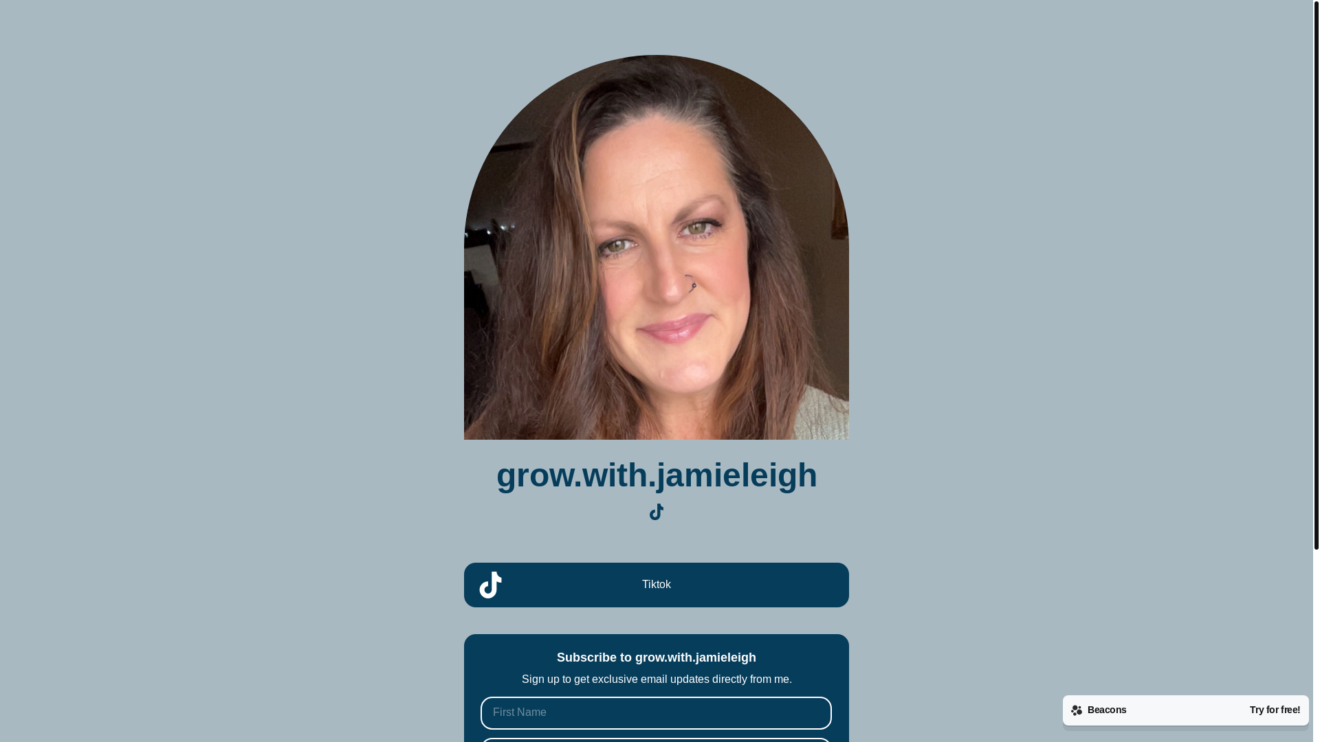 website screenshot of https://growwithjamieleigh.com/