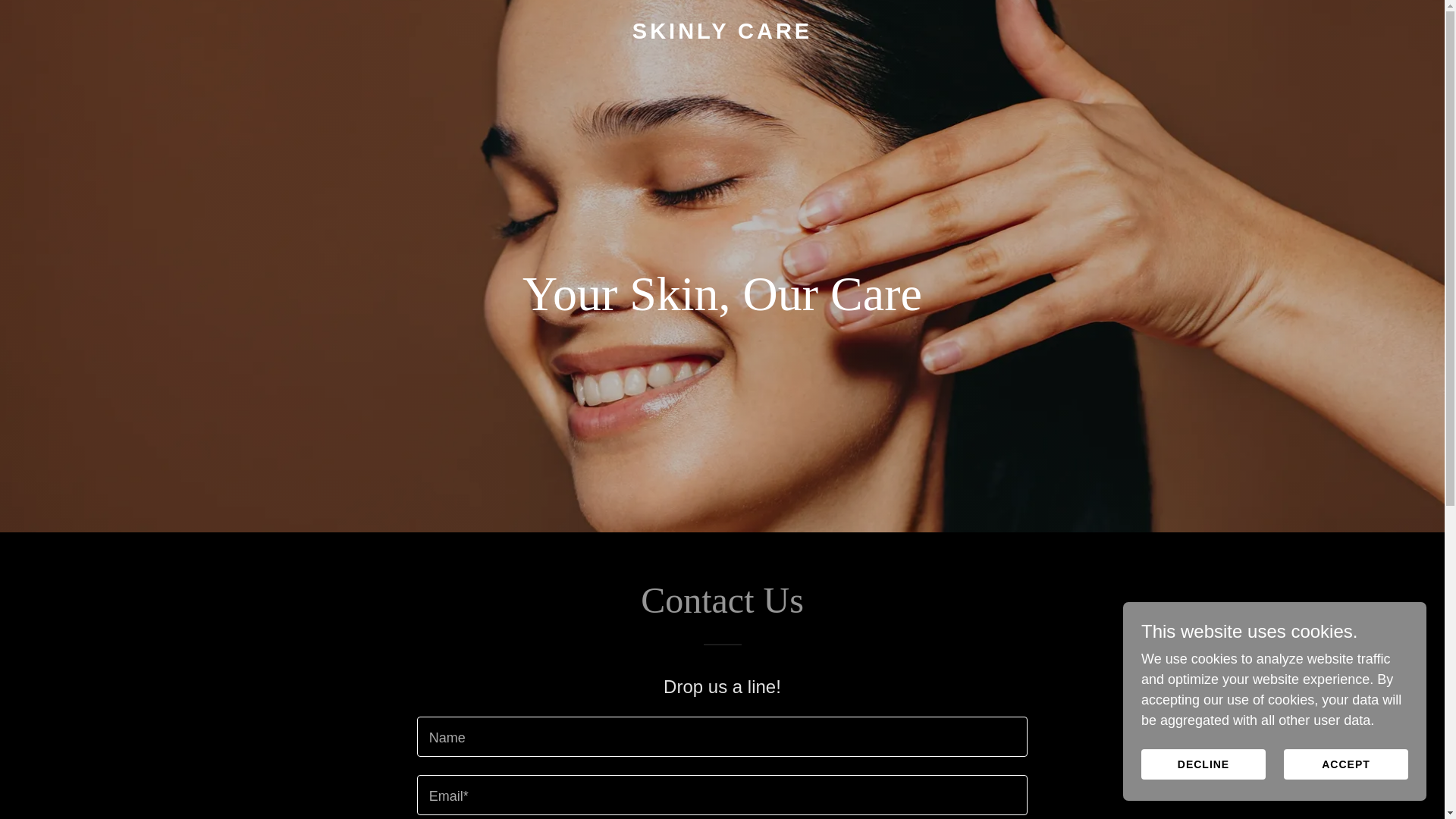 website screenshot of https://skinlycare.io/