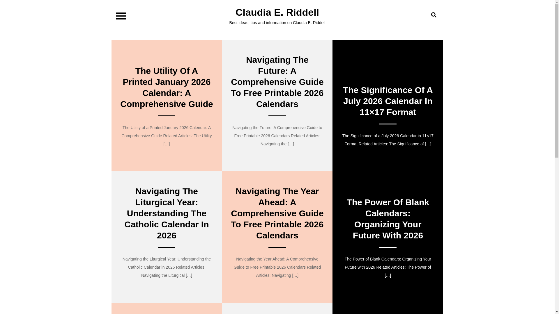 website screenshot of https://claudiaeriddell.pages.dev/