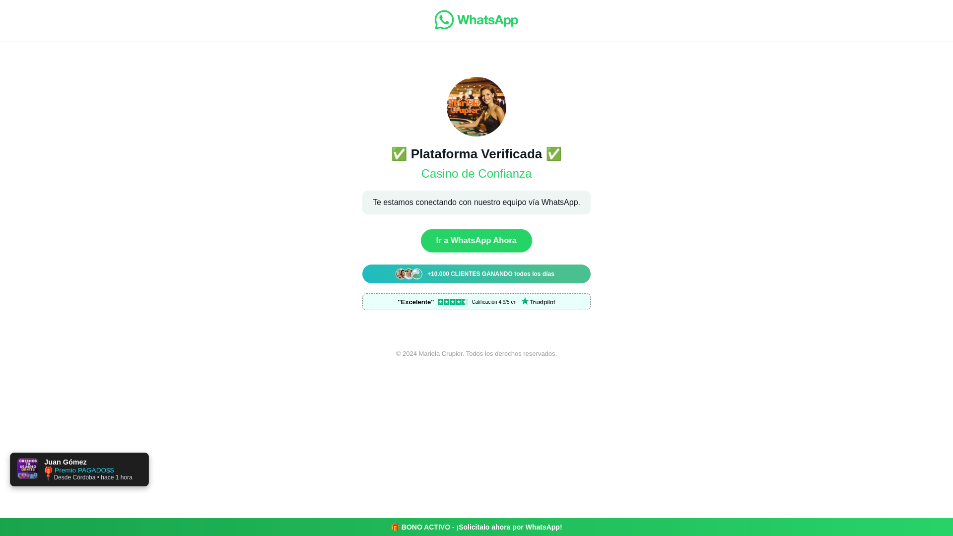 website screenshot of https://jugaconmari.xyz/